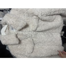 에잇세컨즈 소프트 시어링 퍼 자켓 아이보리 M